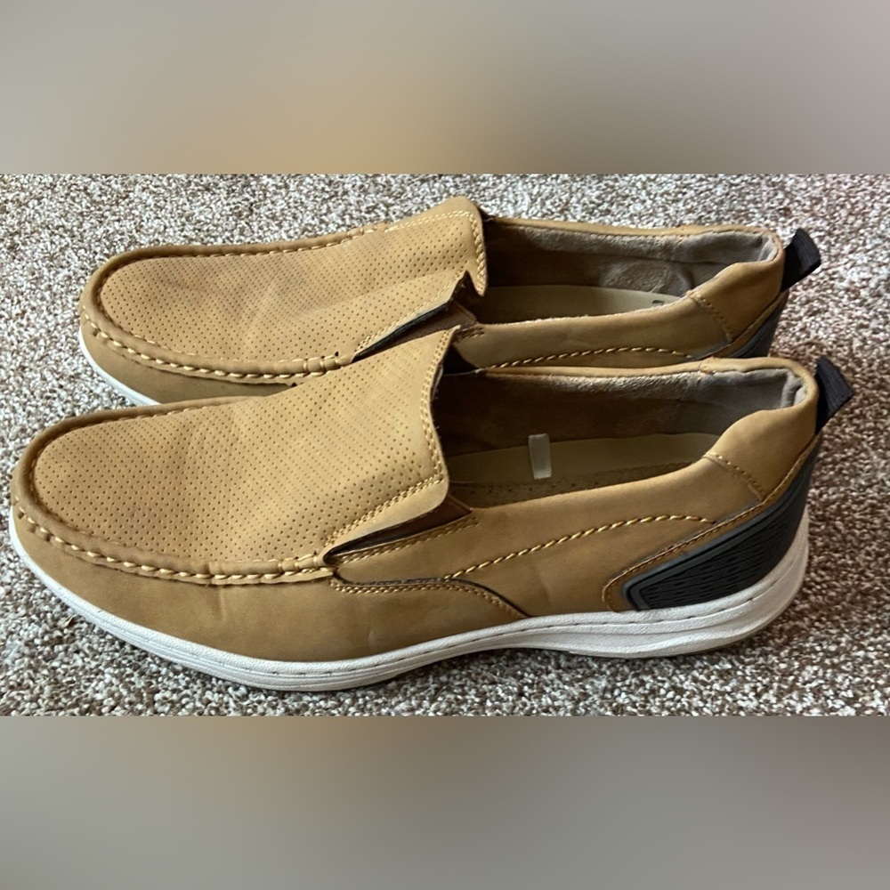 Xray Ultimate Comfort Mens Tan Boat Shoe Size 10